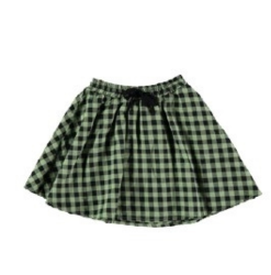 falda cuadros verde